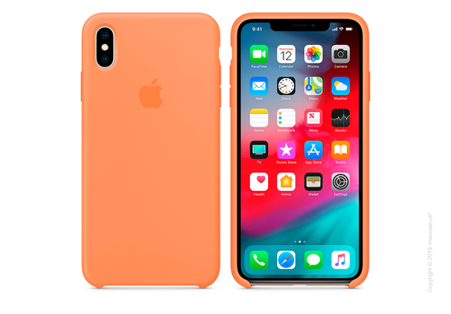 iPhone Xs Silicone Case - Papaya
