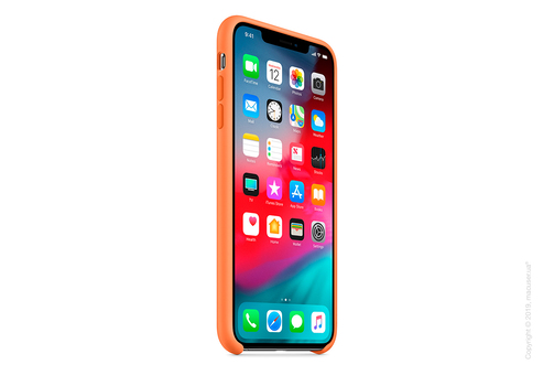iPhone Xs Silicone Case - Papaya