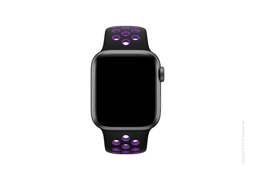 Спортивный ремешок Apple 40mm Black/Hyper Grape Nike Sport Band – S/M & M/L