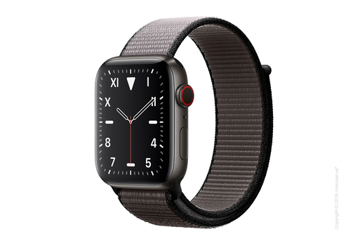 Apple Watch Edition GPS + Cellular, 44mm Space Black Titanium Case with Anchor Gray Sport Loop