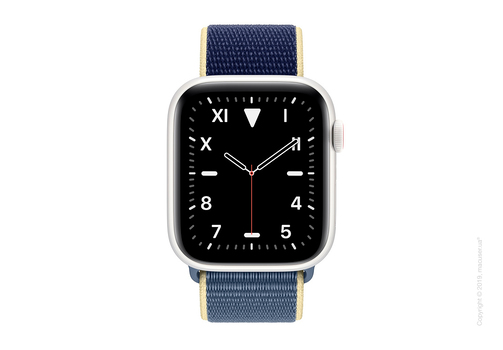 Apple Watch Edition GPS + Cellular, 44mm White Ceramic Case with Alaskan Blue Sport Loop