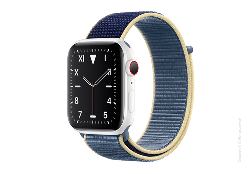 Apple Watch Edition GPS + Cellular, 44mm White Ceramic Case with Alaskan Blue Sport Loop