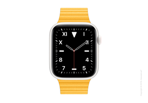 Apple Watch Edition GPS + Cellular, 44mm White Ceramic Case with Meyer Lemon Leather Loop