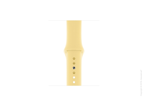 Apple Watch Series 5 GPS, 40mm Space Gray Aluminum Case with Lemon Cream Sport Band