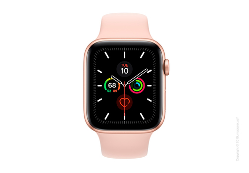Apple Watch Series 5 GPS, 44mm Gold Aluminum Case with Pink Sand Sport Band