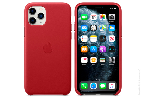 iPhone 11 Pro Leather Case - (PRODUCT)RED