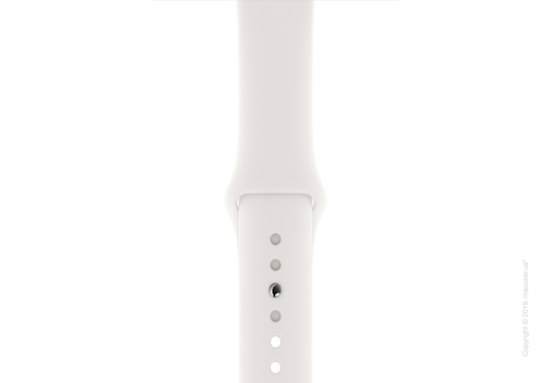 Apple Watch Series 5 GPS 44mm Silver Aluminum Case with White Sport Band