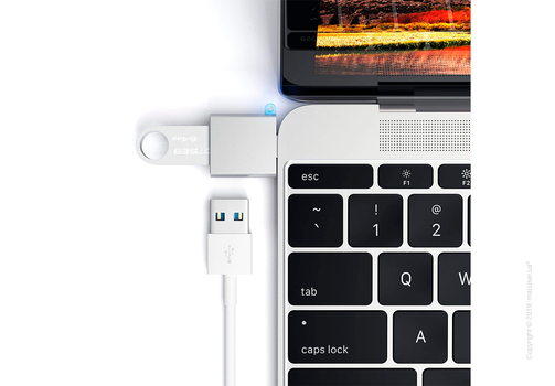 Адаптер Satechi Aluminum Type-C to USB 3.0 Adapter Silver