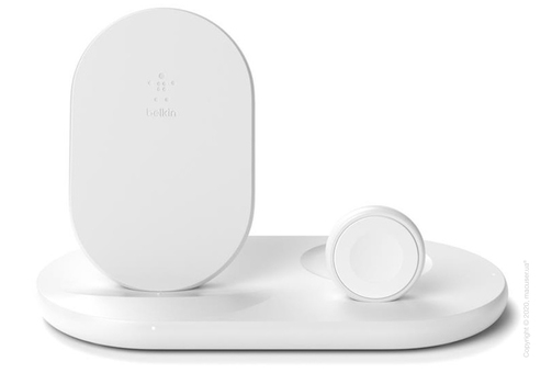 Belkin 3-in-1 Wireless Pad/Stand/Apple Watch White