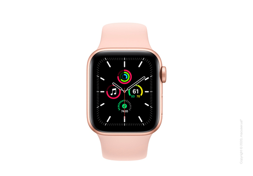Apple Watch SE GPS 40mm Gold Aluminum Case with Pink Sand Sport Band