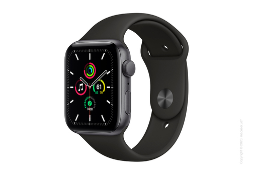 Apple Watch SE GPS 44mm Space Gray Aluminum Case with Black Sport Band