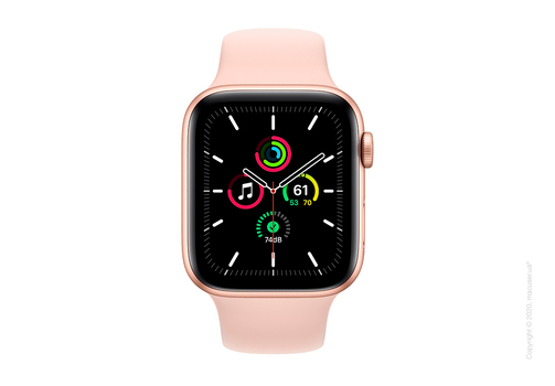Apple Watch SE GPS 44mm Gold Aluminum Case with Pink Sand Sport Band