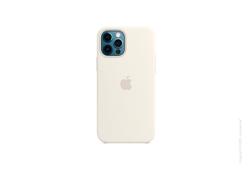 Чехол iPhone 12 | 12 Pro Silicone Case with MagSafe - White Copy