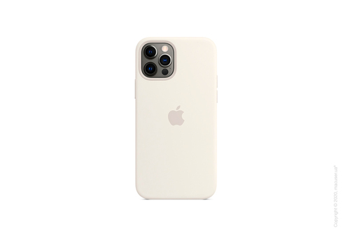 Чехол iPhone 12 | 12 Pro Silicone Case with MagSafe - White Copy
