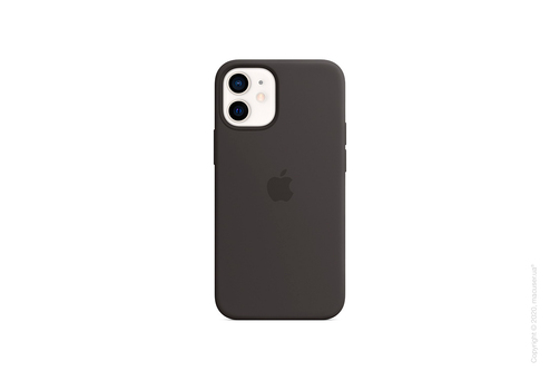 Чехол iPhone 12 | 12 Pro Silicone Case with MagSafe - Black Copy