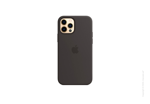 Чехол iPhone 12 | 12 Pro Silicone Case with MagSafe - Black Copy
