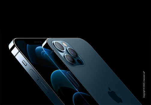 Б/У Apple iPhone 12 Pro Max 128GB, Pacific Blue (Идеальный)