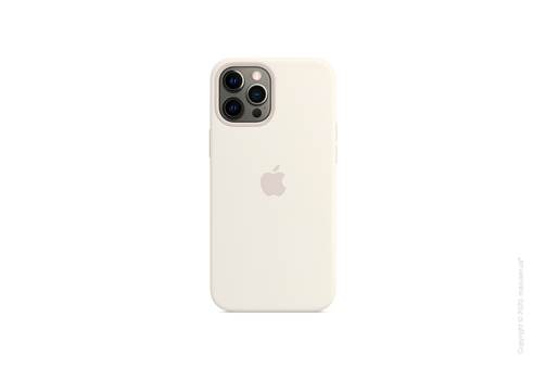 Чехол iPhone 12 Pro Max Silicone Case with MagSafe - White Copy