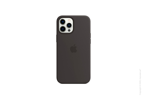 Чехол iPhone 12 Pro Max Silicone Case with MagSafe - Black Copy
