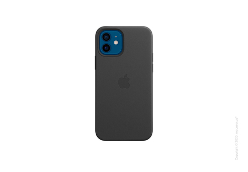 iPhone 12 | 12 Pro Leather Case with MagSafe - Black Copy