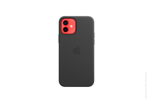 iPhone 12 | 12 Pro Leather Case with MagSafe - Black Copy