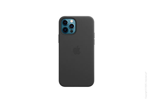 iPhone 12 | 12 Pro Leather Case with MagSafe - Black Copy