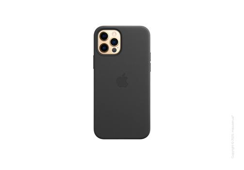 iPhone 12 | 12 Pro Leather Case with MagSafe - Black Copy