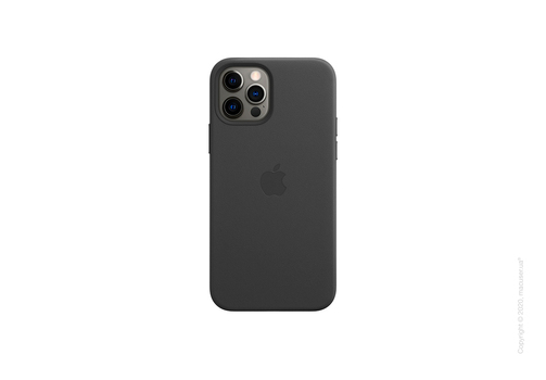 iPhone 12 | 12 Pro Leather Case with MagSafe - Black Copy