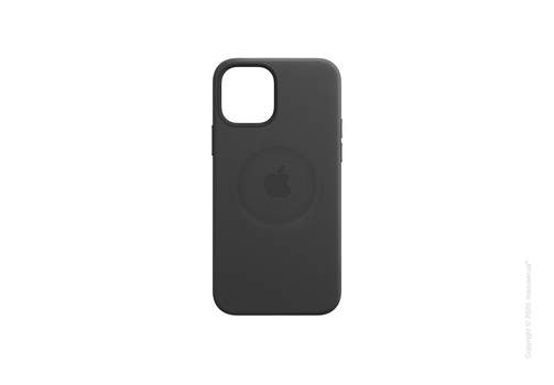 iPhone 12 | 12 Pro Leather Case with MagSafe - Black Copy