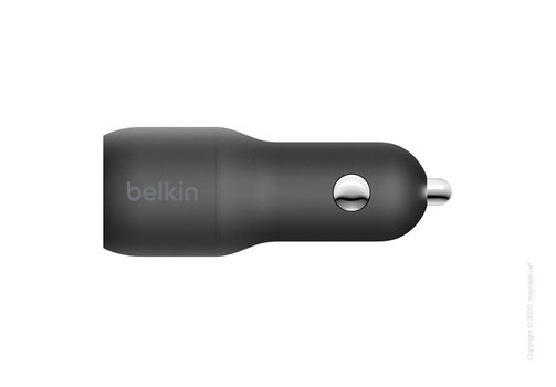 Автомобильное зарядное устройство Belkin Car Charger 18W, Power Delivery Port USB-C, 12W USB-A, black