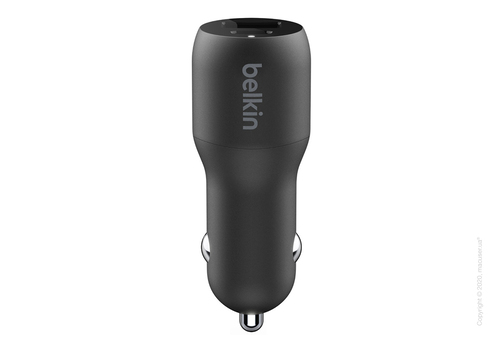 Автомобильное зарядное устройство Belkin Car Charger 18W, Power Delivery Port USB-C, 12W USB-A, black