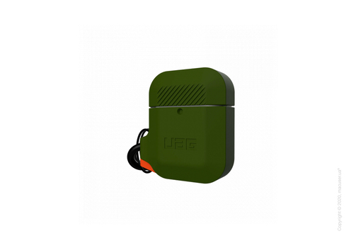 Чехол UAG Silicone для Airpods Olive Drab/Orange