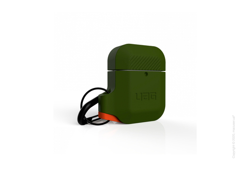 Чехол UAG Silicone для Airpods Olive Drab/Orange