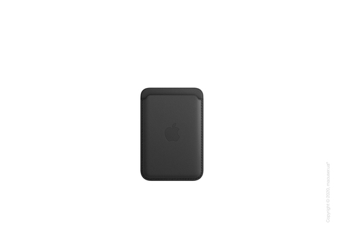 Кожаный чехол-бумажник MagSafe для iPhone, чёрный цвет