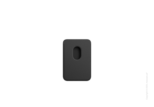 Кожаный чехол-бумажник MagSafe для iPhone, чёрный цвет