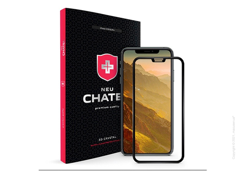 Стекло +NEU Chatel Full 3D Crystal for iPhone X/XS/11 Pro Front Black