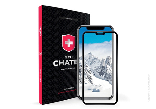Стекло +NEU Chatel Full 3D Crystal for iPhone 11/XR Front Black