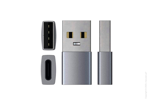 Адаптер Satechi Type-A to Type-C Adapter Space Gray