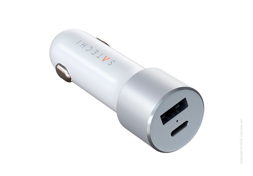 Автомобильное зарядное устройство Satechi 72W Type-C PD Car Charger Silver