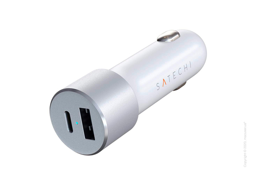 Автомобильное зарядное устройство Satechi 72W Type-C PD Car Charger Silver