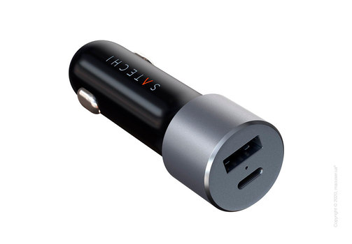 Автомобильное зарядное устройство Satechi 72W Type-C PD Car Charger Space Grey