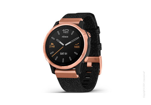 Спортивные часы Garmin Fenix 6S Rose Gold-tone with Heathered Black Nylon Band