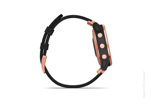 Спортивные часы Garmin Fenix 6S Rose Gold-tone with Heathered Black Nylon Band