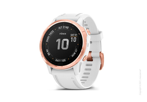 Спортивные часы Garmin Fenix 6S Rose Gold-tone with White Band