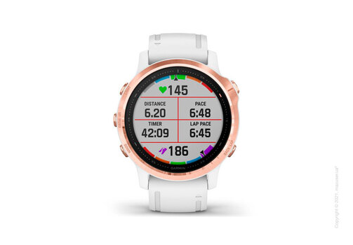 Спортивные часы Garmin Fenix 6S Rose Gold-tone with White Band