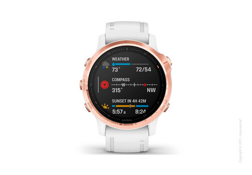 Спортивные часы Garmin Fenix 6S Rose Gold-tone with White Band