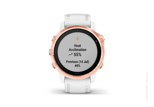 Спортивные часы Garmin Fenix 6S Rose Gold-tone with White Band