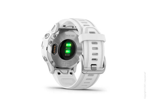Спортивные часы Garmin Fenix 6S Silver with White Band