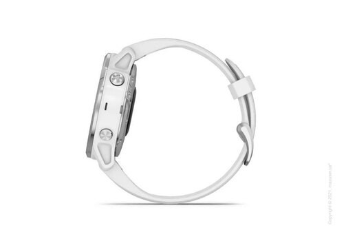 Спортивные часы Garmin Fenix 6S Silver with White Band