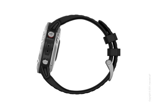 Спортивные часы Garmin Fenix 6 Silver with Black Band